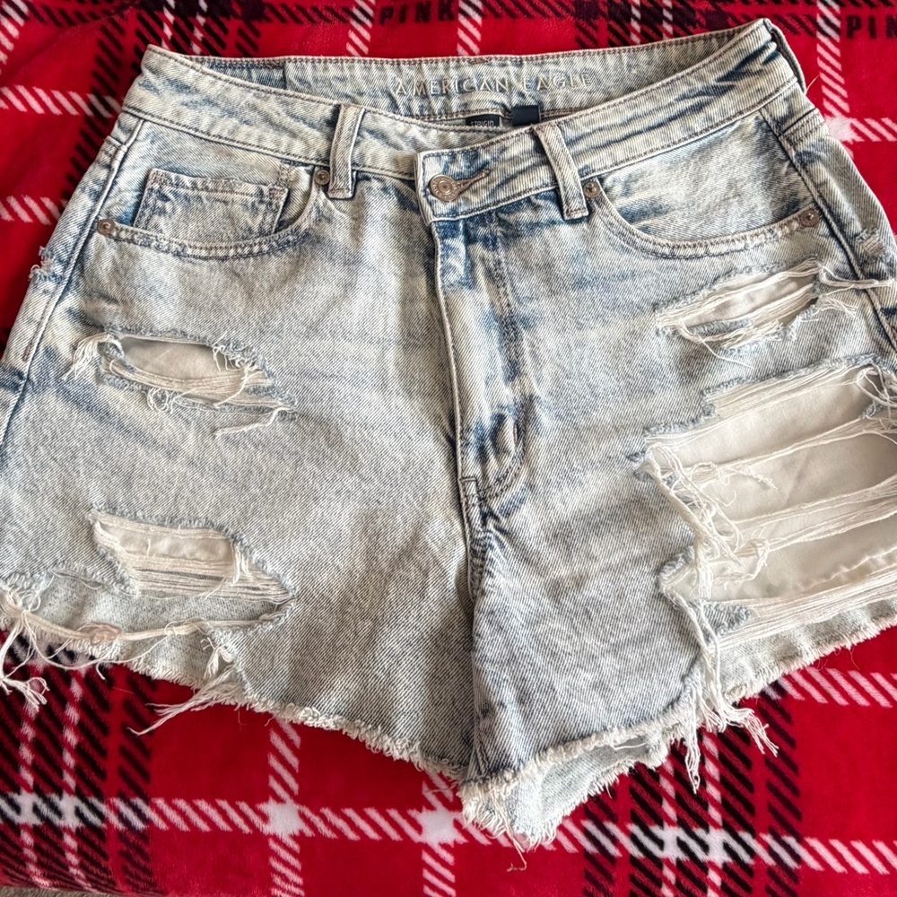 Distressed Denim Shorts American Eagle